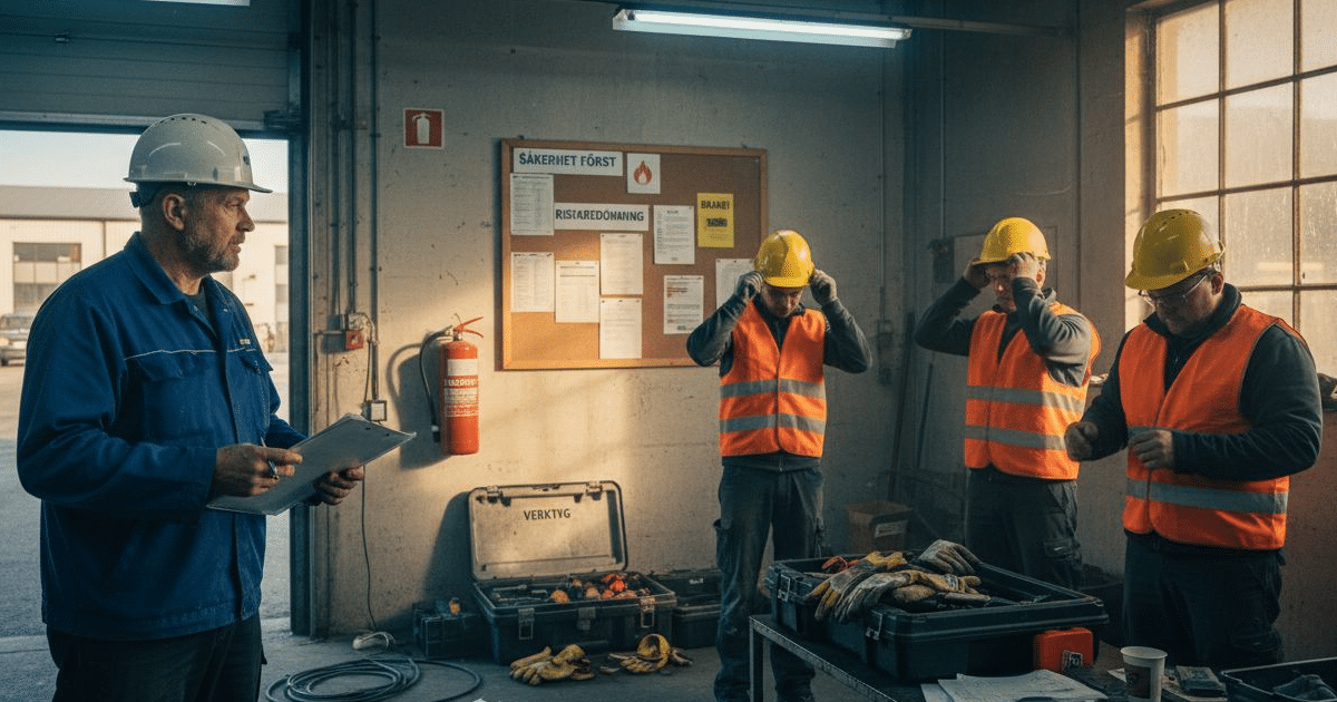 exempel på arbetsmiljörisker